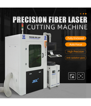 PFLC-3030 1000W 1500W Fully Enclosed Precision Fiber Laser Cutting Machine with 300*300mm Working Area